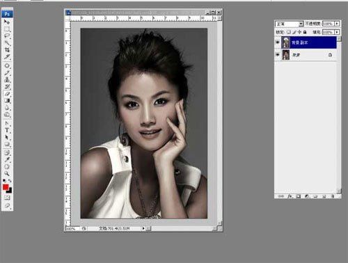 Photoshop巧妙为MM打造古铜色皮肤