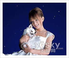 Photoshop实例教程:打造灿烂漂亮的星空MM
