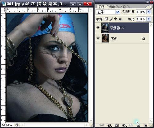Photoshop为美女塑造魅力的肌肤