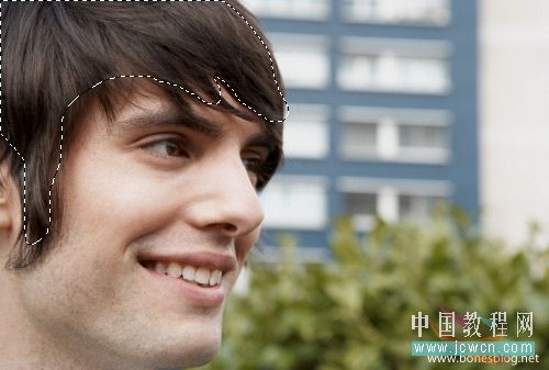 Photoshop教程:简单给人像照片添加花白头发
