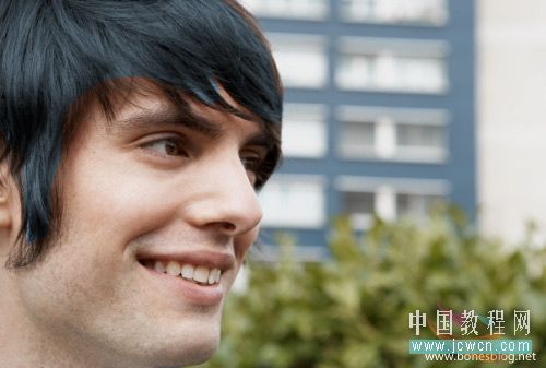 Photoshop教程:简单给人像照片添加花白头发