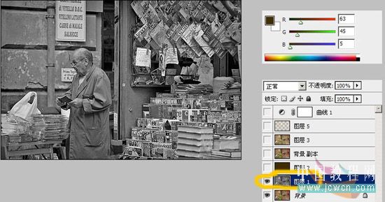 Photoshop调色教程:简单打造杂志《外国黄》效果