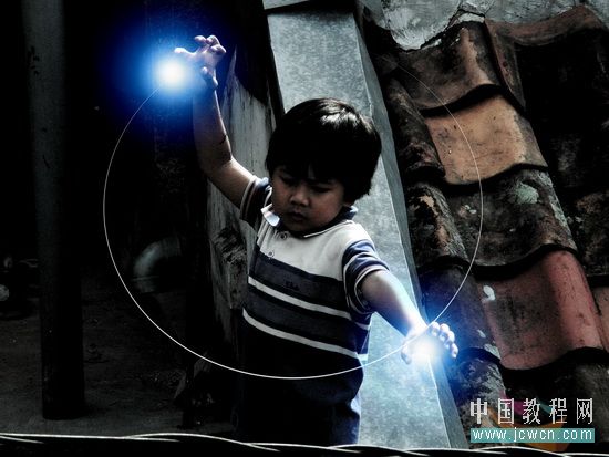 Photoshop教程：打造超能力之电光能量球特效