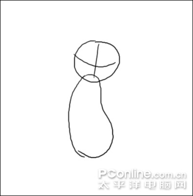 Photoshop鼠绘教程:绘制抱着胡萝卜的小兔子