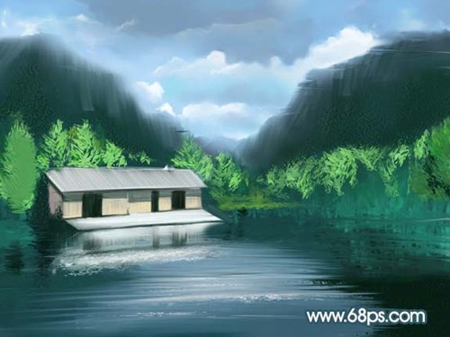 Photoshop鼠绘漂亮的风景画