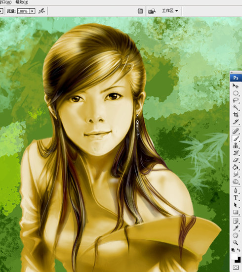 Photoshop鼠绘美女剑客插画教程