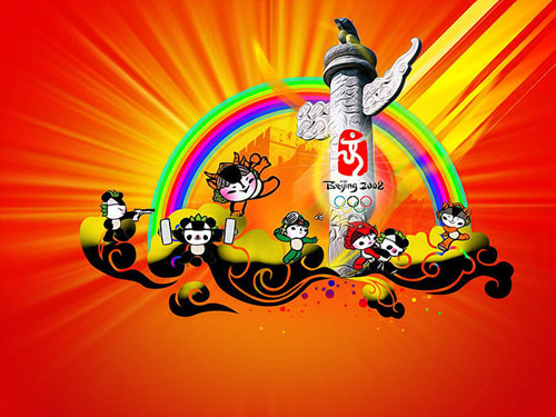 Photoshop制作动感奥运壁纸