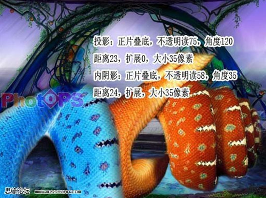 Photoshop合成逼真的蛇美人—移花接木