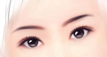 Painter与PS结合绘制清秀的古典美女