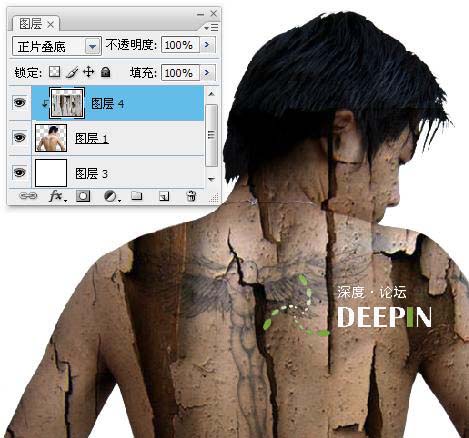 Photoshop叠加合成恐怖人体创意