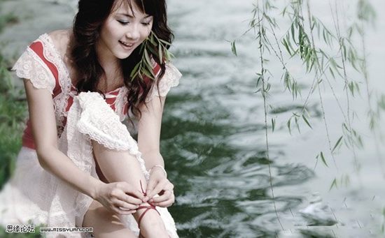 Photoshop合成实例:打造美女盛夏光年