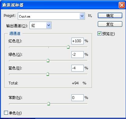 Photoshop用通道校正偏色照片流