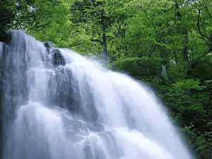 海洋波浪滤镜制作潺潺瀑布动画