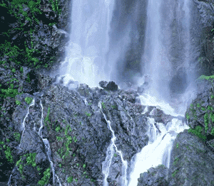 海洋波浪滤镜制作潺潺瀑布动画