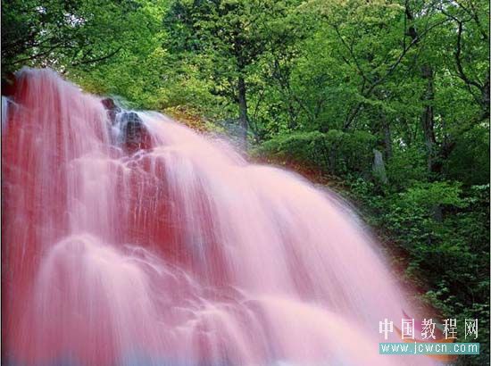 海洋波浪滤镜制作潺潺瀑布动画