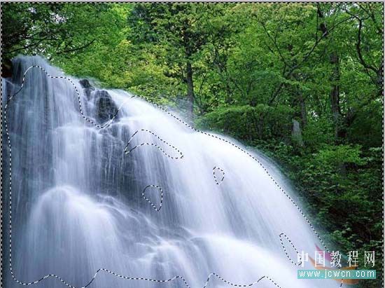 海洋波浪滤镜制作潺潺瀑布动画