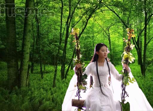 Photoshop合成一幅美丽动人的画卷