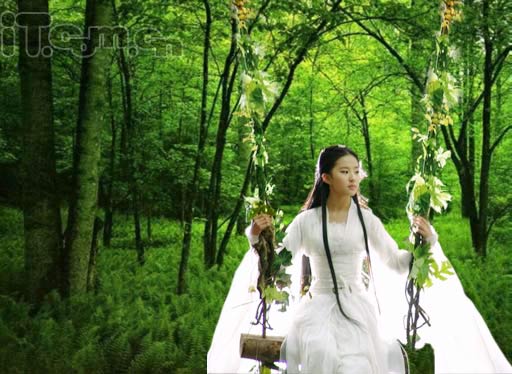 Photoshop合成一幅美丽动人的画卷