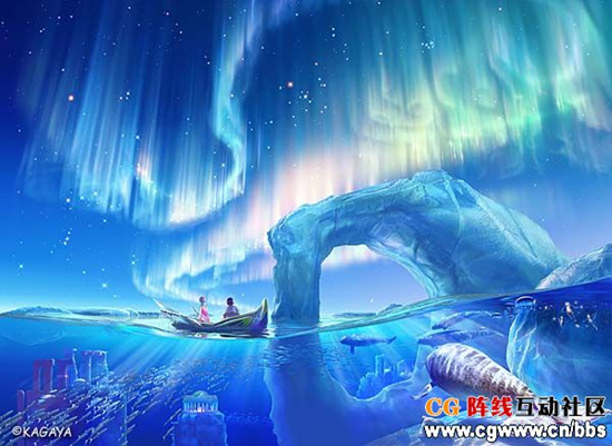 Photoshop打造绚丽极光