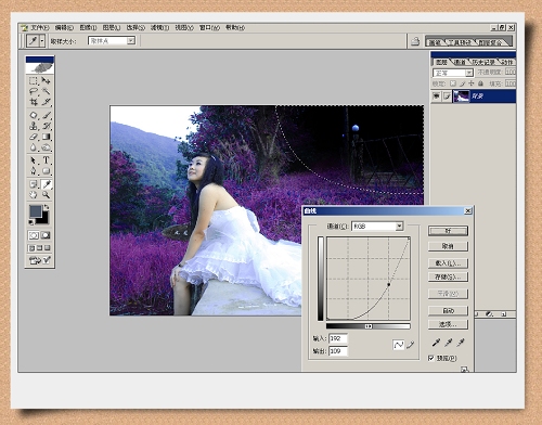 Photoshop处理艺术照片个性蝴蝶美女