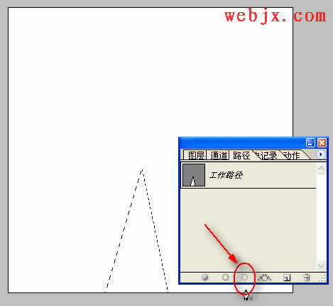 Photoshop路径描边绘制简单折线绣效果