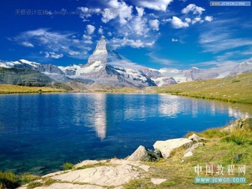 用Photoshop混合选项轻松合成风景照片