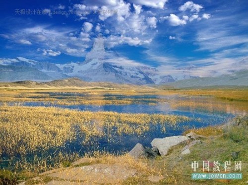 用Photoshop混合选项轻松合成风景照片