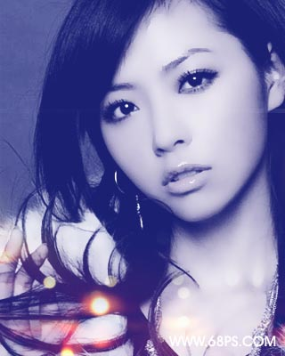 Photoshop制作漂亮的蓝色忧伤签名