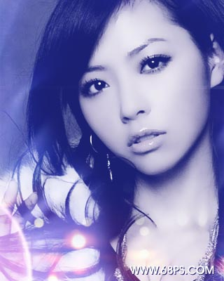 Photoshop制作漂亮的蓝色忧伤签名