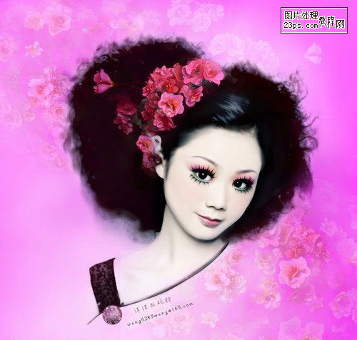 Photoshop为MM制作美丽动人的艺术照
