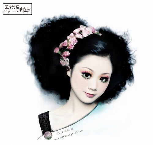 Photoshop为MM制作美丽动人的艺术照