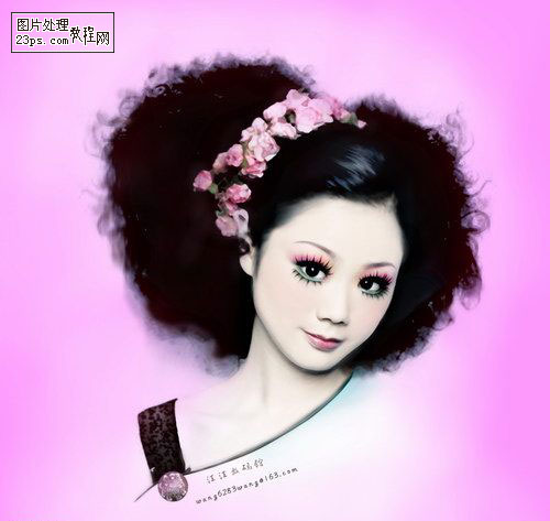 Photoshop为MM制作美丽动人的艺术照