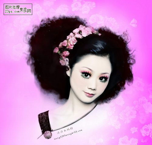 Photoshop为MM制作美丽动人的艺术照