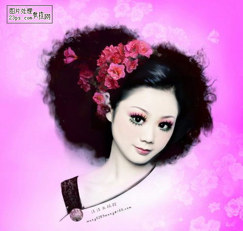 Photoshop为MM制作美丽动人的艺术照