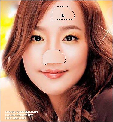 Photoshop制作眼睛鼻子变大小教程