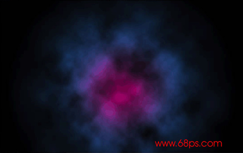 Photoshop制作漂亮彩虹星空