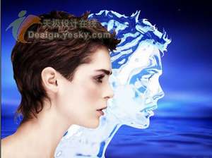 教你用Photoshop制作液态冰美人