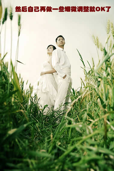 入门:Photoshop调制另类婚纱照片的制作