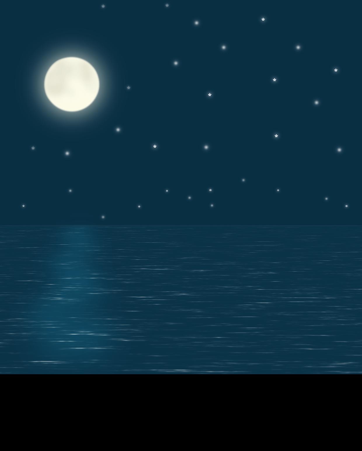 Photoshop绘海上升明月