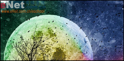Photoshop制作迷人的黑夜传说