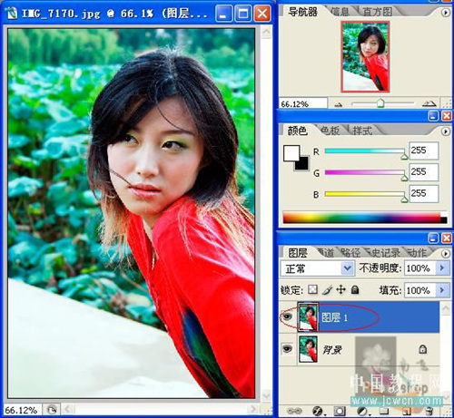 Photoshop教程：磨皮锐化一步法