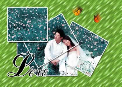 Photoshop艺术处理婚纱照效果