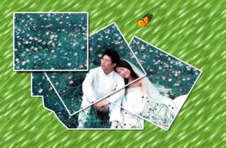 Photoshop艺术处理婚纱照效果