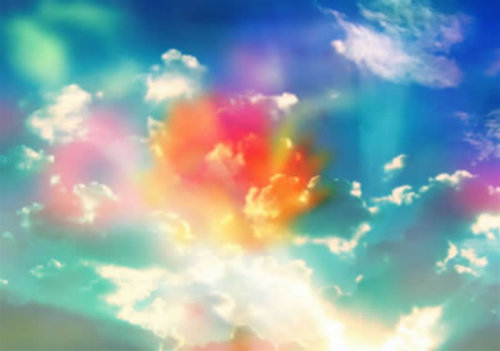 Photoshop特效4_水彩效果的花卉图片
