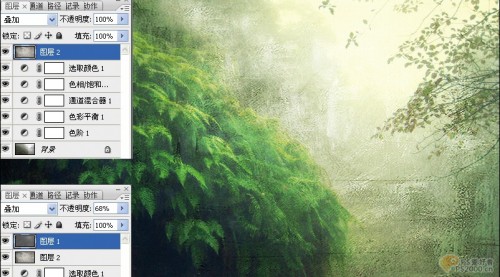 Photoshop合成调色为风景照增添意境