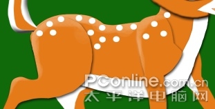 Photoshop画笔教程绘制活泼灵动的梅花鹿(6)