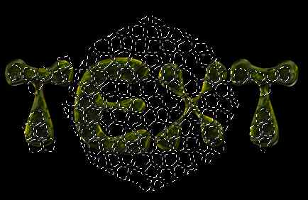 Photoshop绘龟壳纹理特效字