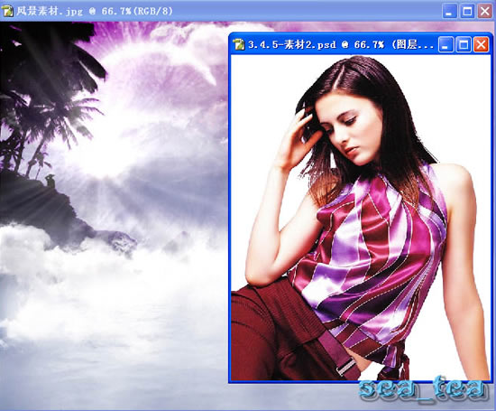 照片处理 Photoshop使照片为若隐若现效果
