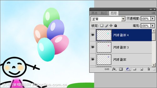 Photoshop CS4制作六一儿童节贺卡