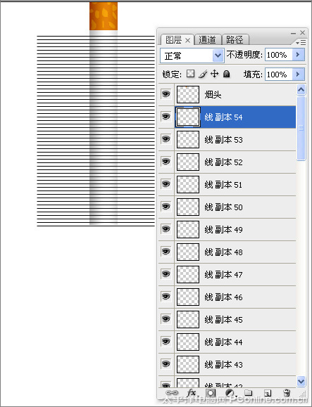 Photoshop CS3制作禁烟图标